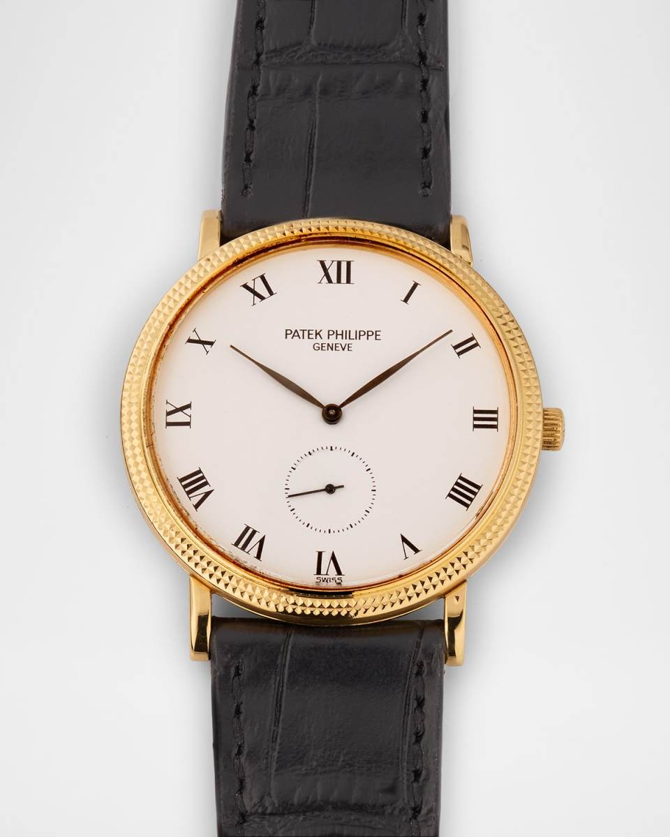 Patek Philippe 18K Yellow Gold Calatrava 33mm Vintage 1990s Watch